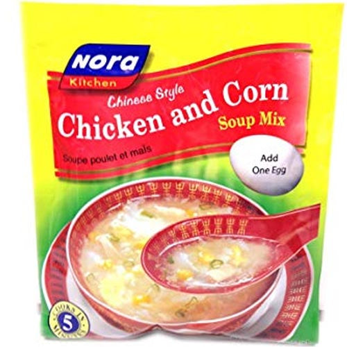 Nora Creamy Chicken & Corn Soup Mix - 60 G, Ideal for Cold Days