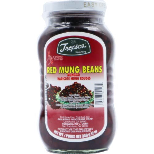 Tropics 12 OZ Premium Red Mung Beans - Ideal for Cooking and Baking
