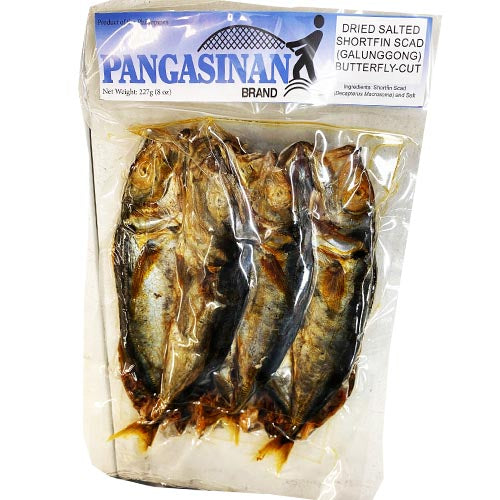 8 OZ Dried Salted Butterfly Cut Shortfin Scad (Galunggong) from Pangasinan - A Tasty Delight