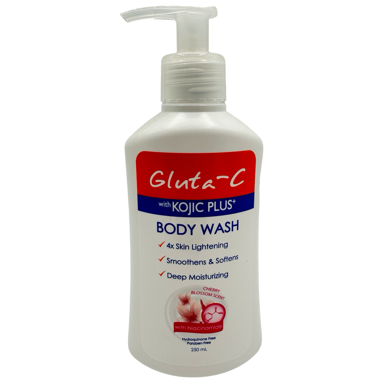250ml Gluta-C Kojic Cherry Blossom Scent Body Wash for Soft & Radiant Skin