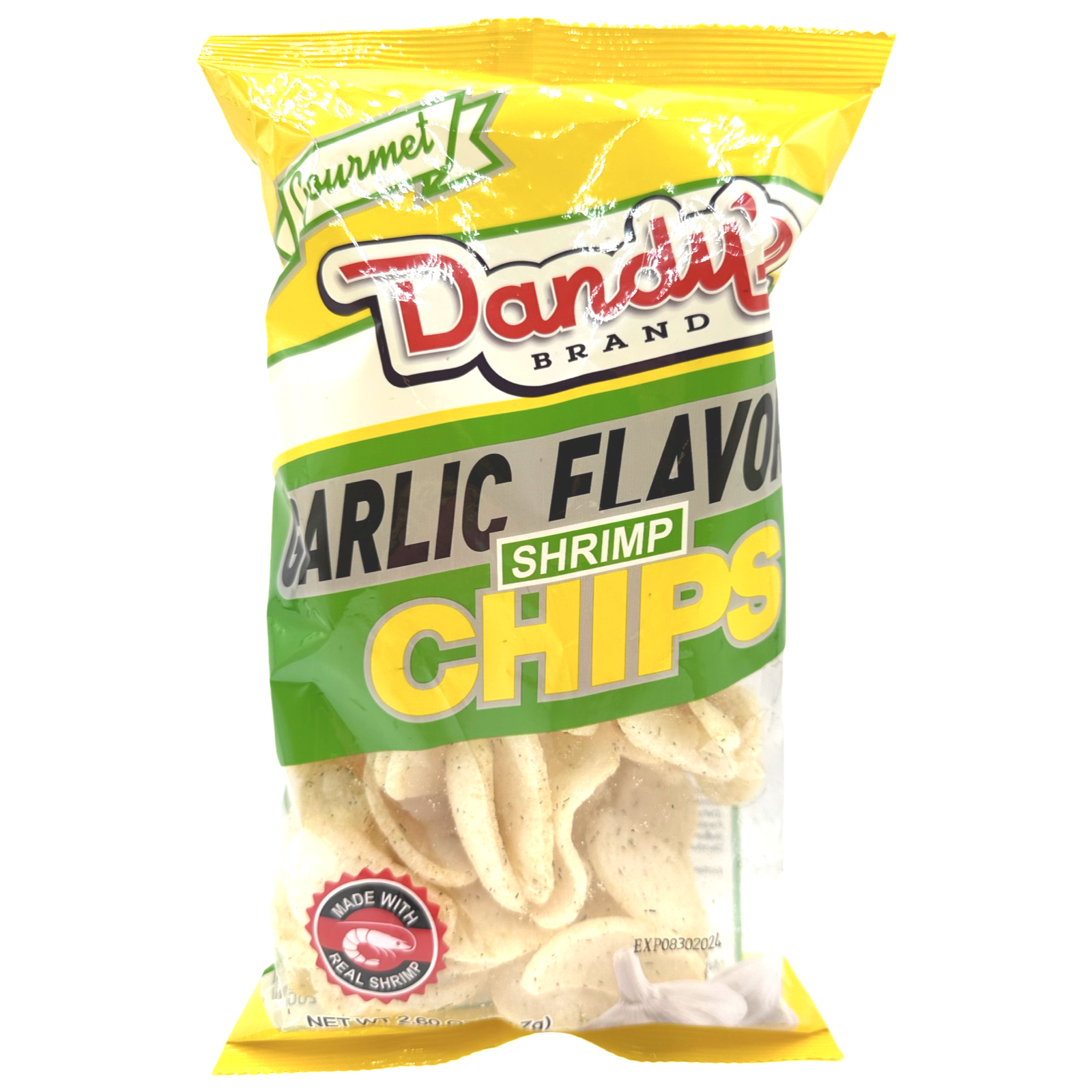 Special Offer! Dandy's Brand 73.7 G Garlic - Flavored Shrimp Snack Chips