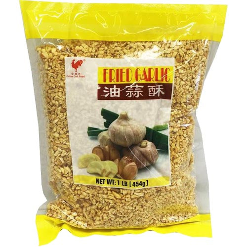 Golden Cock Premium 1 LB Fried Garlic for Asian Cuisine