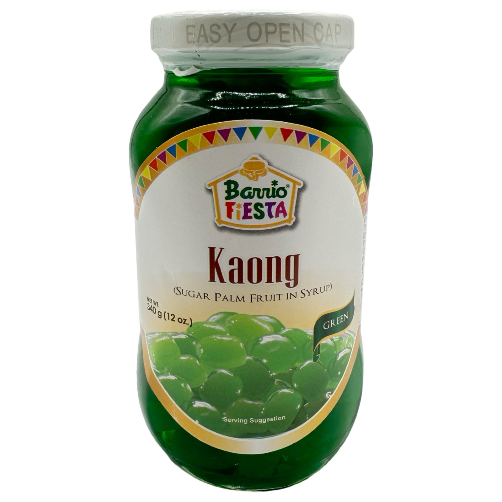 Barrio Fiesta - 12 OZ Green Kaong Sugar Palm Fruit in Syrup - Tropical Treat!