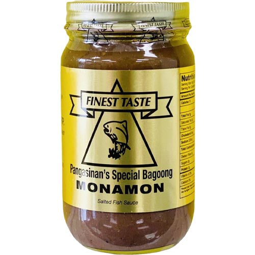 Finest Taste - Premium Pangasinan's Monamon Salted Fish Sauce - 16 OZ, A Top - Selling Filipino Condiment