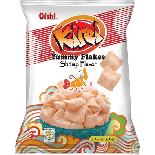 Oishi Kirei Yummy Flakes - Tasty Shrimp Flavor Snack