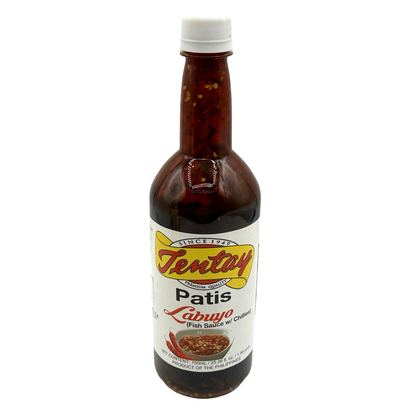 Tentay 750 ML Fiery Fish Sauce with Labuyo Chillies