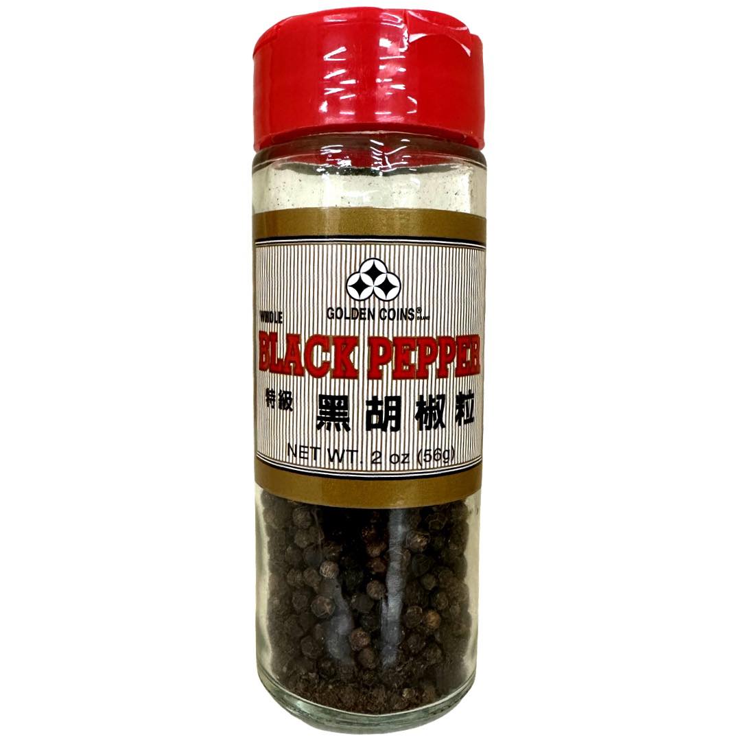 2 OZ Golden Coins Whole Black Pepper - Premium Quality