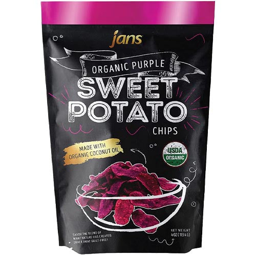 Jans' 4 OZ Organic Purple UBE Sweet Potato Chips