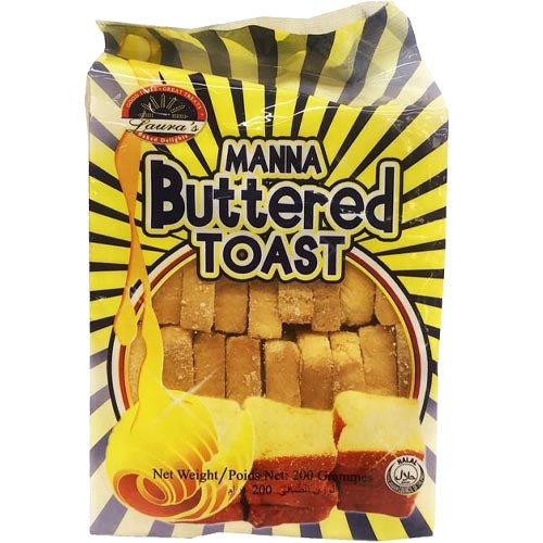 Laura's Delicious Manna Buttered Toast - 200 Grams Pack