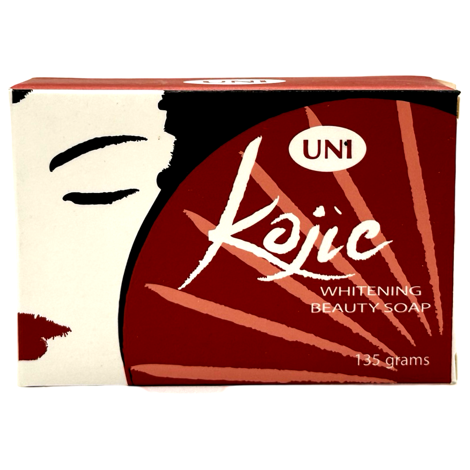 UNI Brown Red Beauty Soap with Kojic Acid and Vitamin C