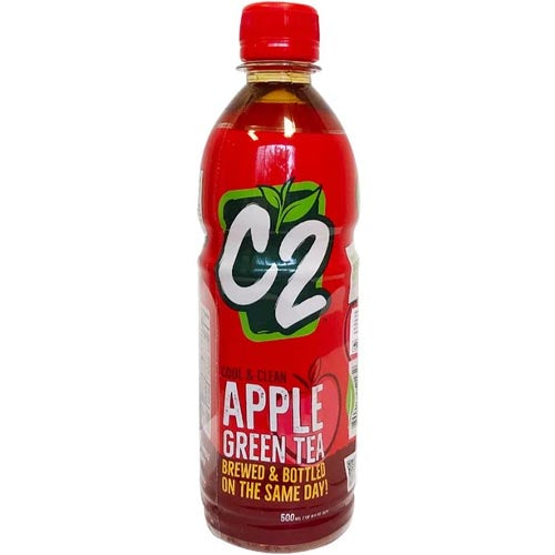 C2 Apple Green Tea - 500 ML - Instant Refreshment
