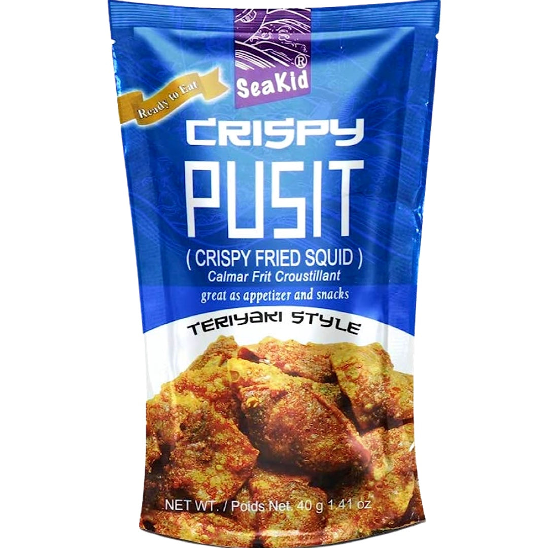 Seakid Teriyaki Crispy Pusit - 40G Delight