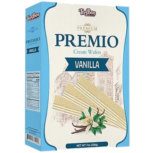 TresBon Vanilla Cream Wafers - 200G Premium Snack
