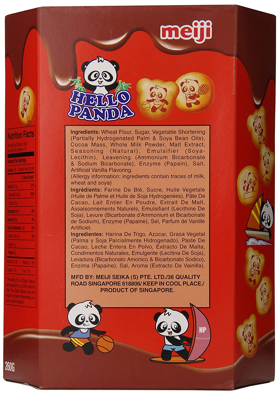 Meiji Hello Panda Chocolate Biscuits - 9.1 OZ, 10-Pack - Irresistible Snack Deal