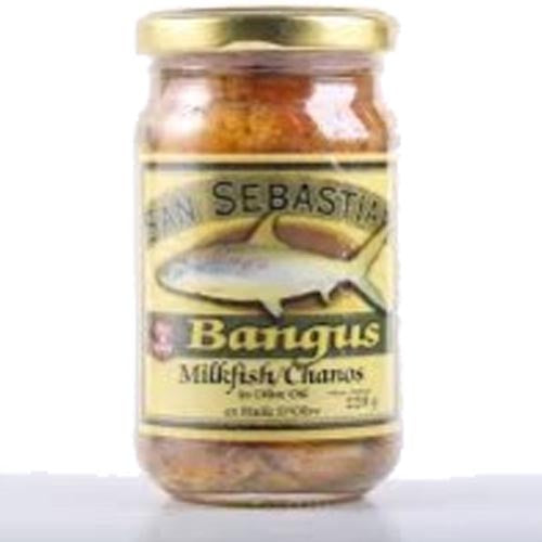 San Sebastian Hot & Spicy Olive Oil Bangus Milkfish - 230G Jar