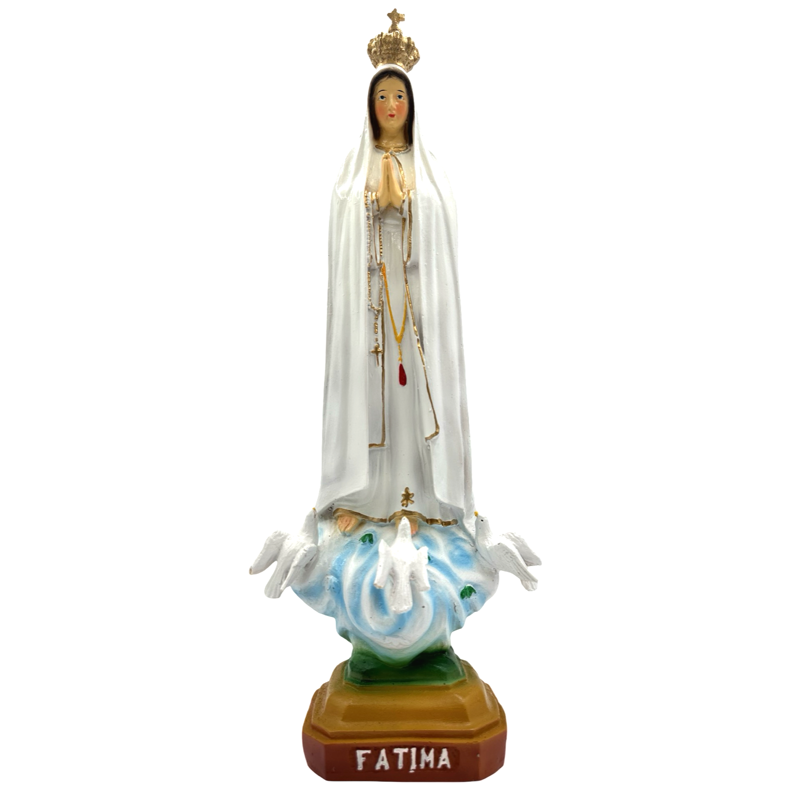 18x4 Inches Handmade Fatima Religious Statue - Authentic Philippine Handicrafts