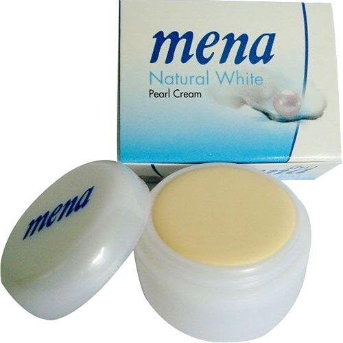 Hot Deal! Mena Natural White Pearl Cream (BLUE) 3G