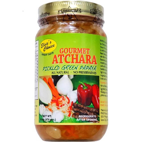 Exclusive Offer! Elsie's Choice Gourmet Pickled Green Papaya Atchara - 16 OZ