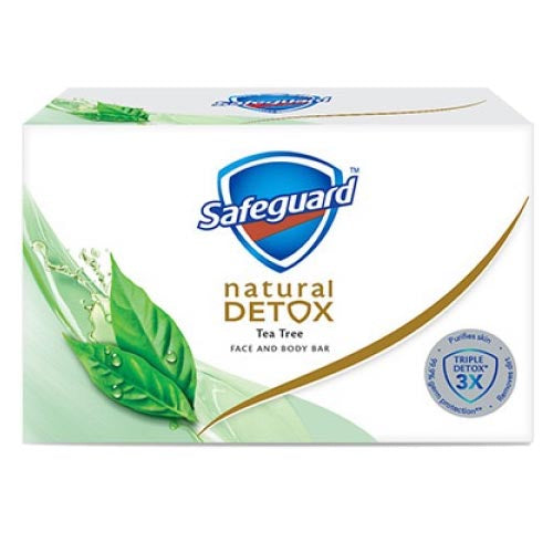 Hot Deal! 135G Safeguard Tea Tree Natural Detox Face and Body Soap Bar