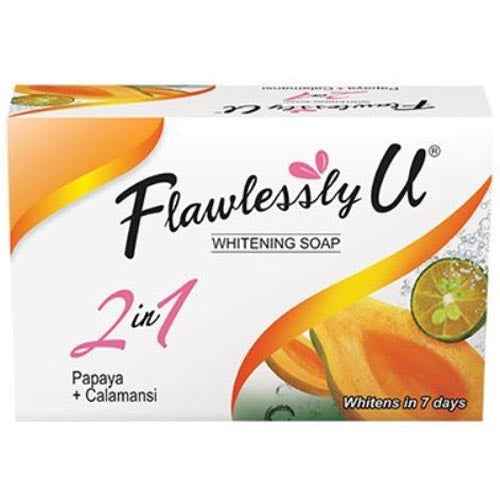 Amazing Deal! Flawlessly U 125 G 2 - in - 1 Orange - Scented Soap with Orange Papaya and Calamansi