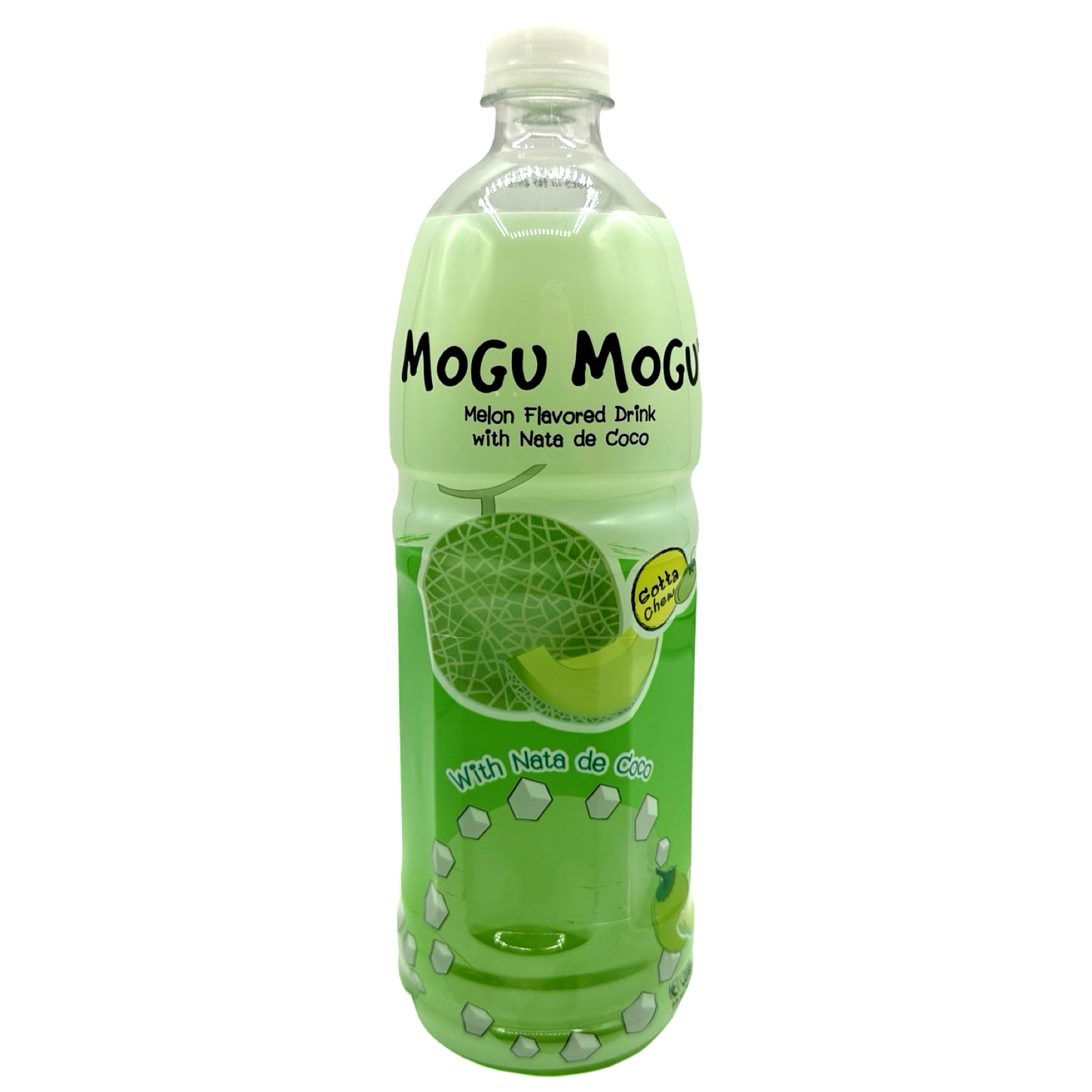 Get Refreshed! Mogu Mogu Big 1000 ML Melon - Flavored Juice with Coconut Gel