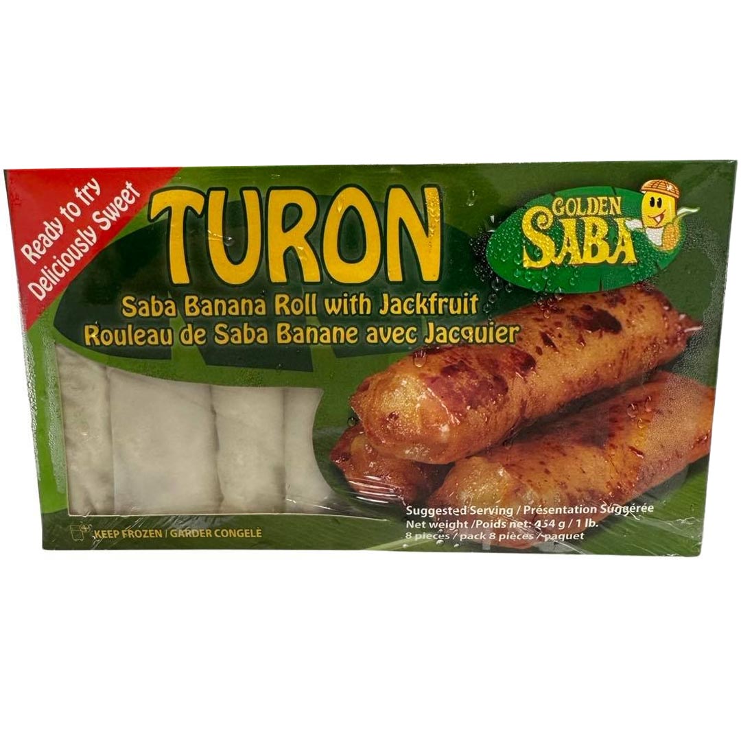 Hot Deal! Golden Saba Turon - Saba Banana and Jackfruit Roll, 1 LB Snack