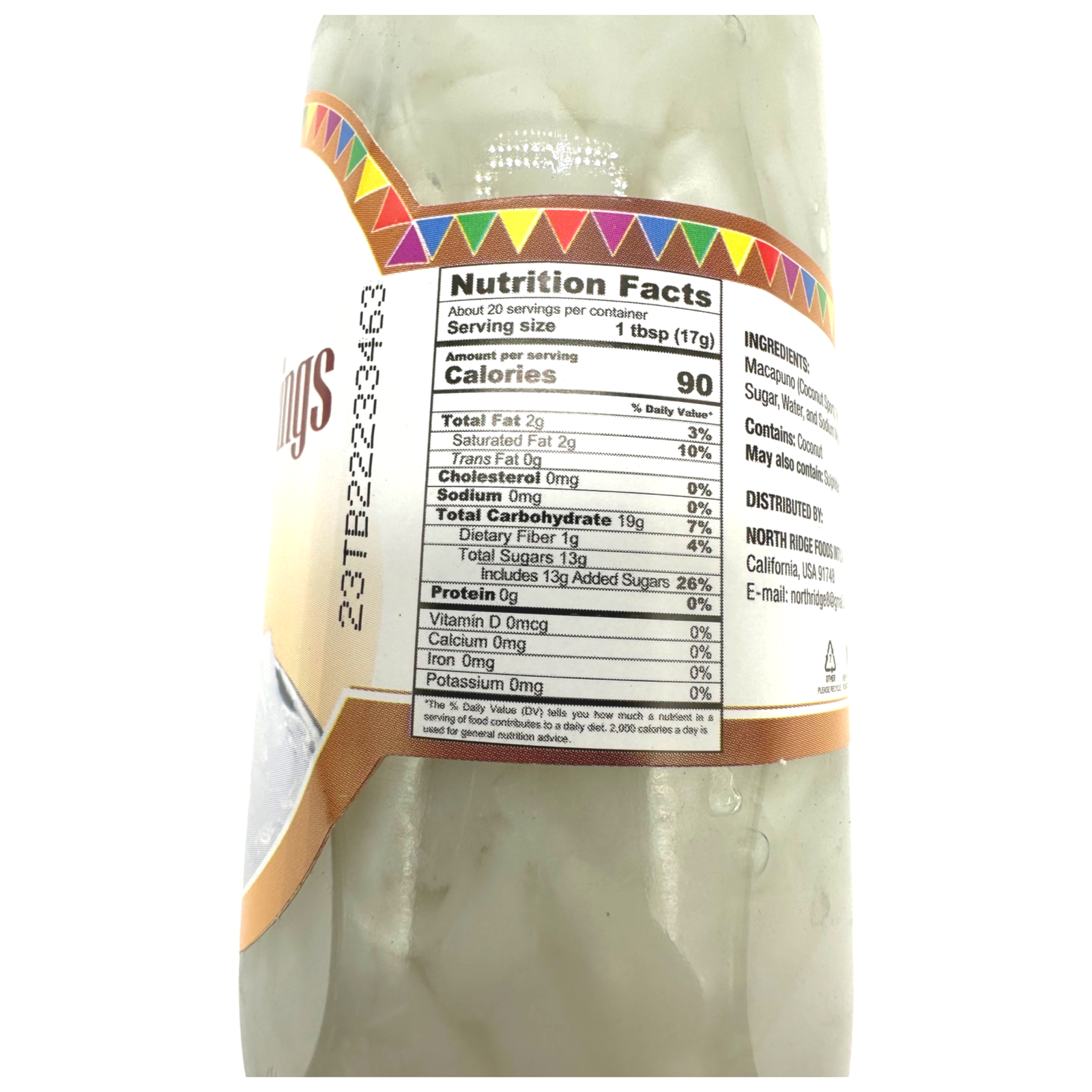 Barrio Fiesta Premium Macapuno Strings - 340 G Jar for Sweet Tropical Desserts