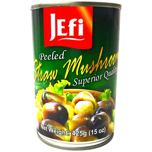 Superior Quality JEfi 15 OZ Peeled Straw Mushrooms - Ideal for Your Dishes