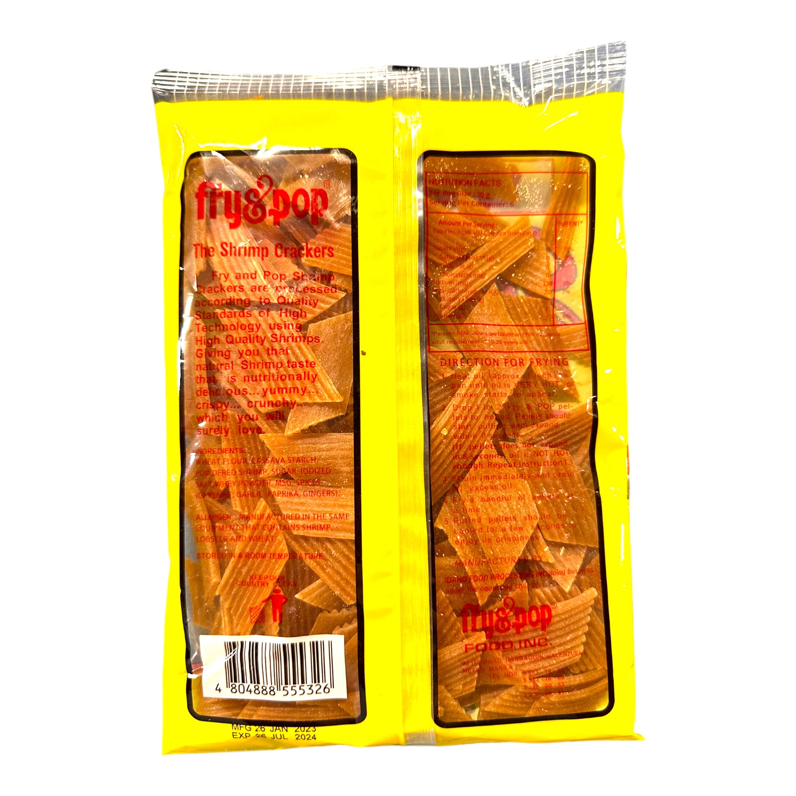 Fry & Pop! 200g Ready-to-Fry Crunchy Shrimp Crackers