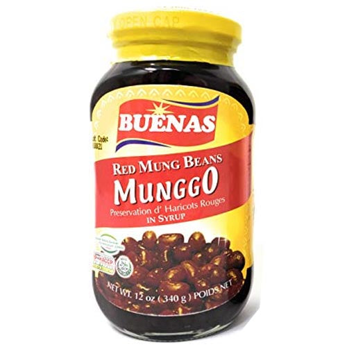 Buenas Premium Red Mung Beans in Syrup - 32 OZ for Versatile Dishes