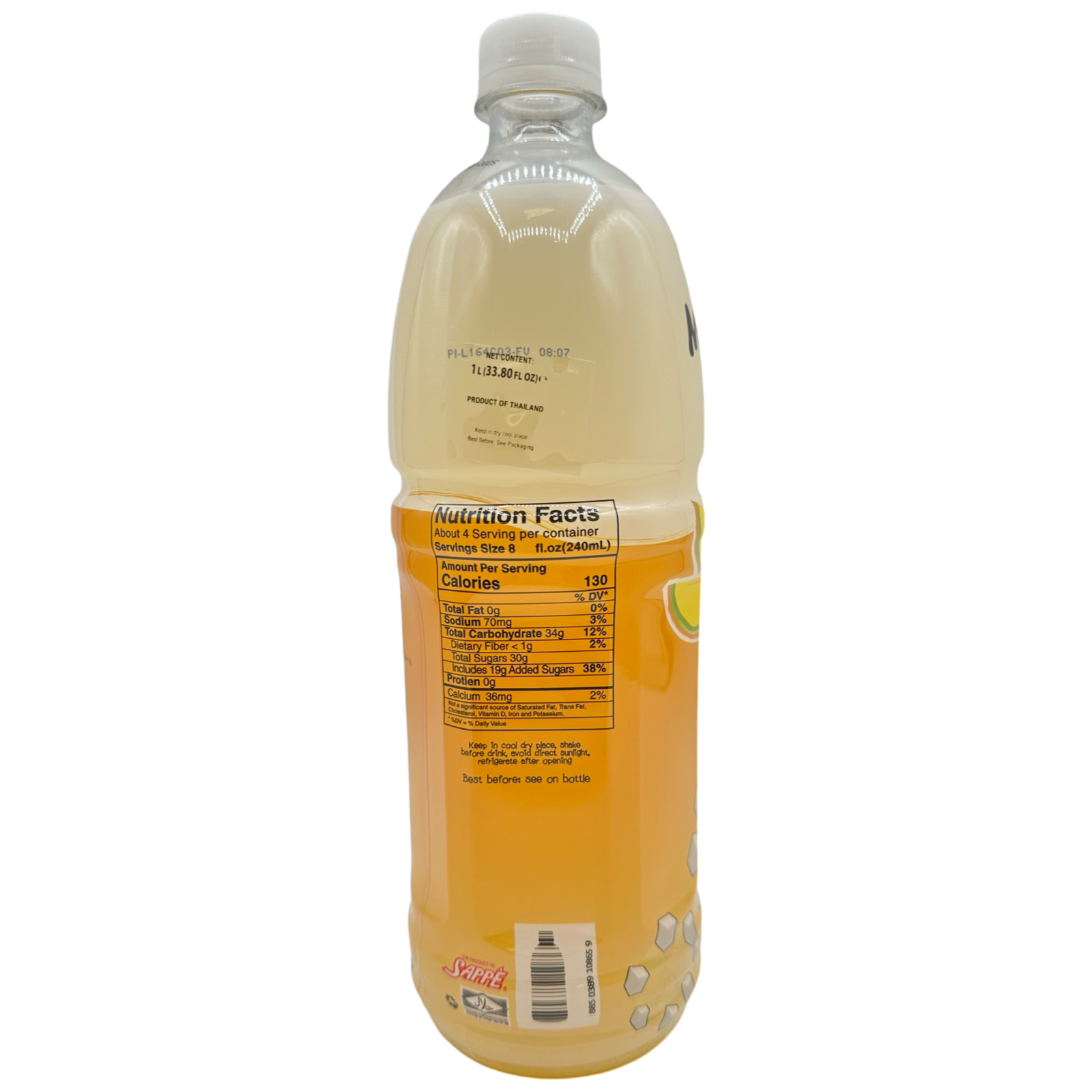Mogu Mogu Pineapple Juice with Nata De Coco - Refreshing 1000 ML Bottle