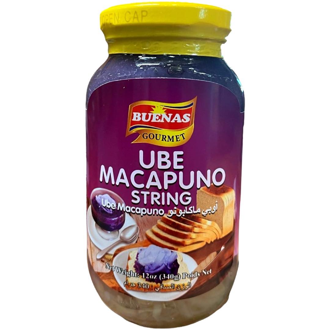Buenas Premium 12 OZ UBE Macapuno String for Delightful Treats