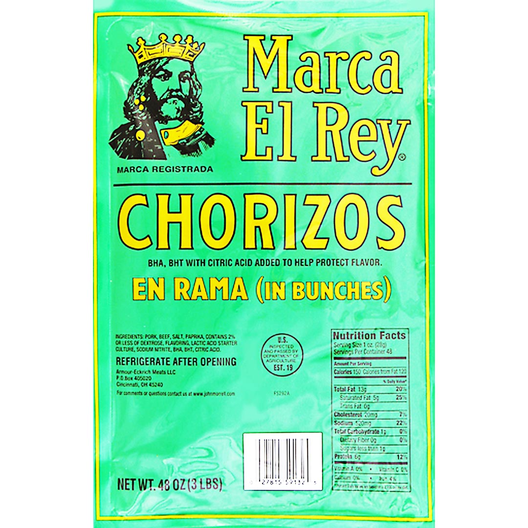 Marca El Rey - 48 OZ Bunched Chorizos for Delicious Meals