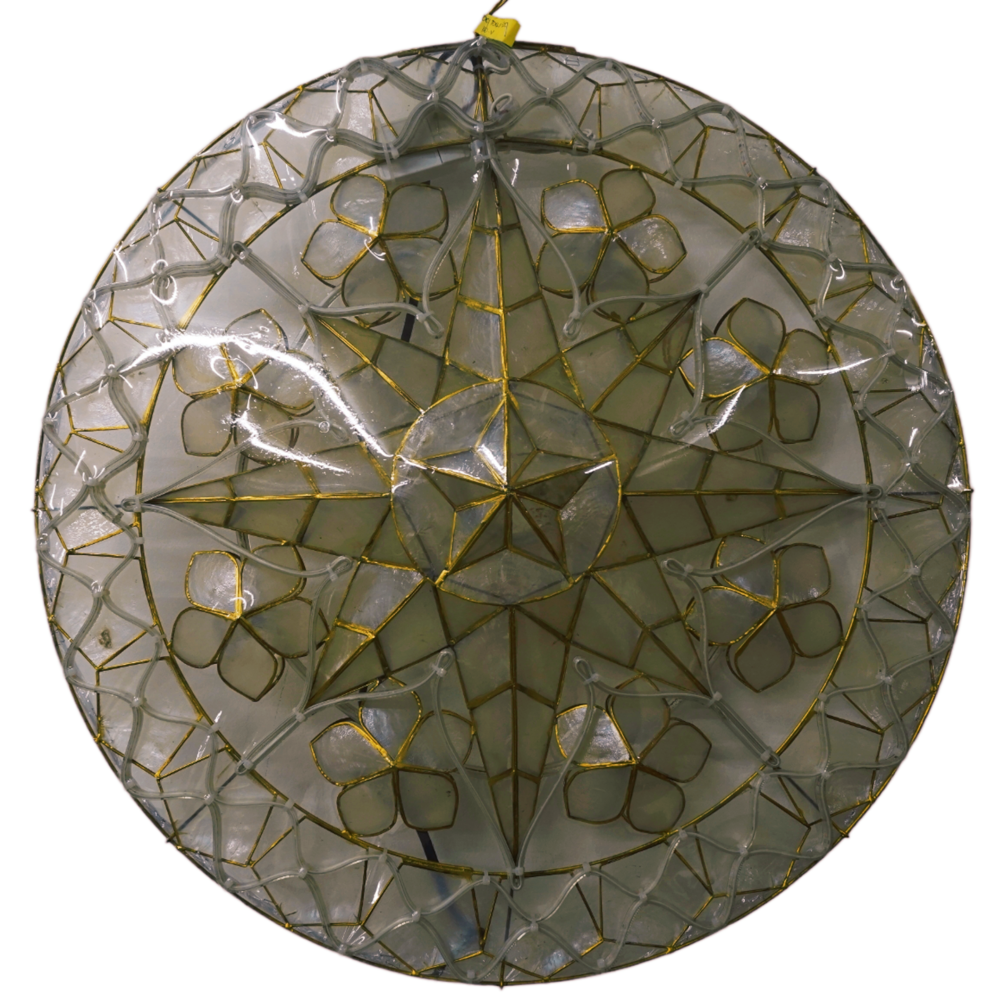 Limited Offer! Purple Filipino Christmas Capiz Parol Lantern Star (Tala) - 24 Inches, 2 KG, 110 V LED Show (ACTala20)