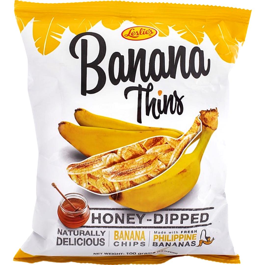 Leslie's Honey-Dipped Banana Thins - 100 G Delightful Snack