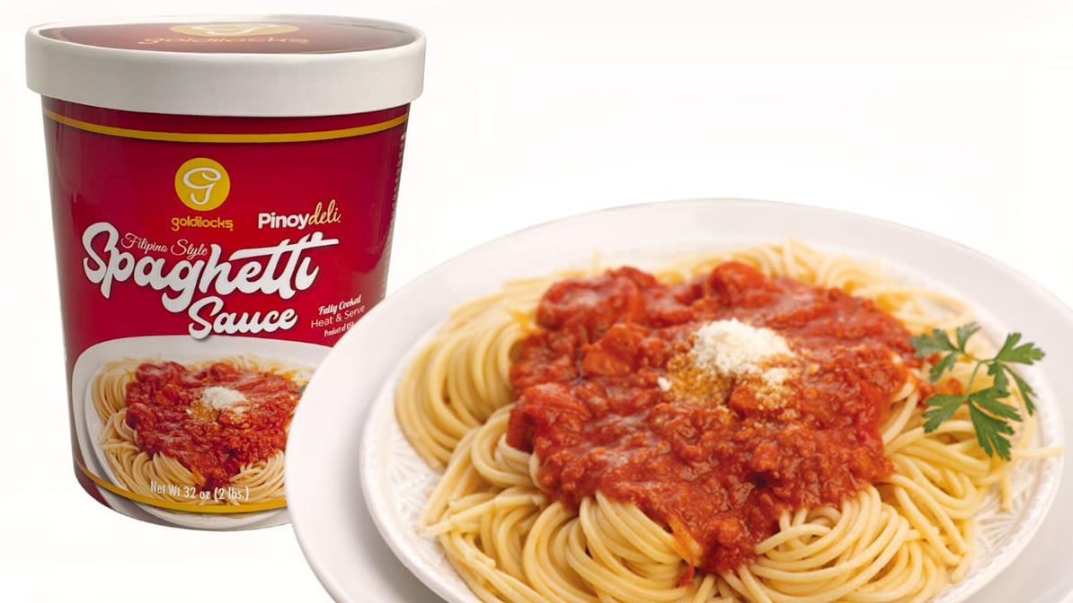 Goldilocks Fully Cooked Filipino Style Spaghetti Sauce with Meat - 2 LBS
