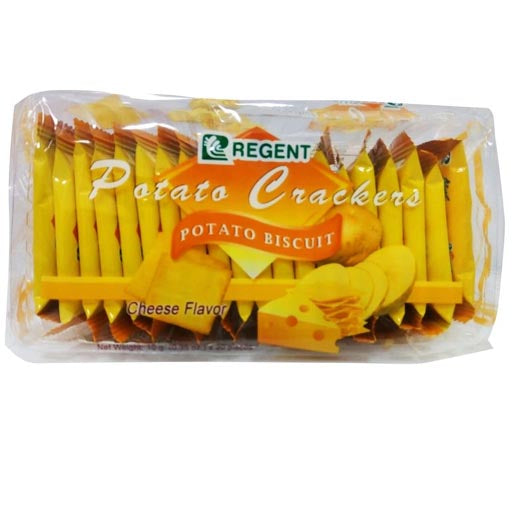 Regent Cheese Flavored Potato Crackers - 20 Pack (200 G) - Tasty Snack Deal