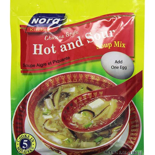 Nora's 60G Hot & Sour Soup Mix - Quick & Delicious
