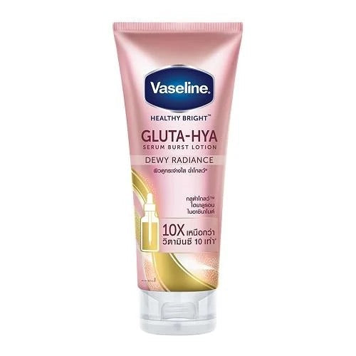 Hot Deal! Vaseline Gluta - HYA Serum Burst Moisturizing Lotion for Dewy Radiance, 330 ml Pink
