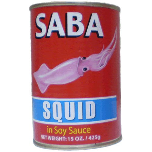 Delicious Saba Brand Squid in Savory Soy Sauce