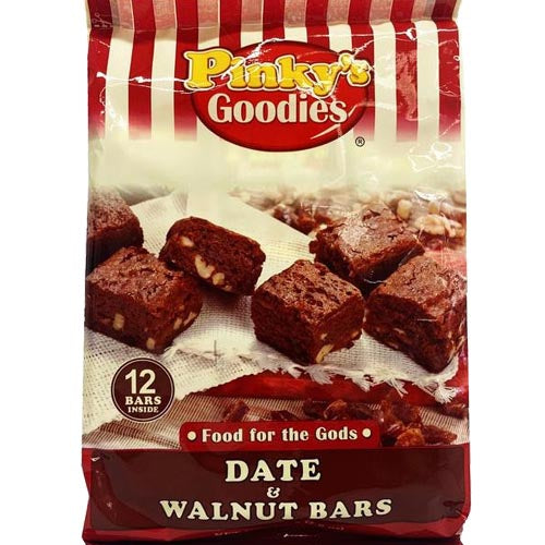 Pinky's Goodies: Delicious Date and Walnut Bars - 12 Pieces, 7.60 OZ, A Heavenly Treat