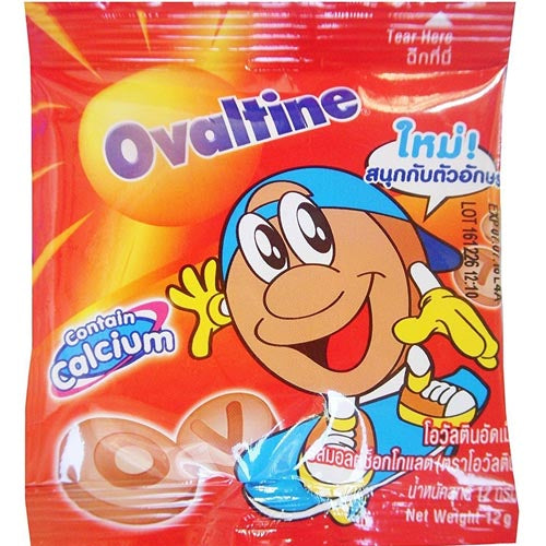 Ovaltine Malt Chocolate Flavored Candies - 9 Pack, 8g Each - A Delicious and Healthy Treat