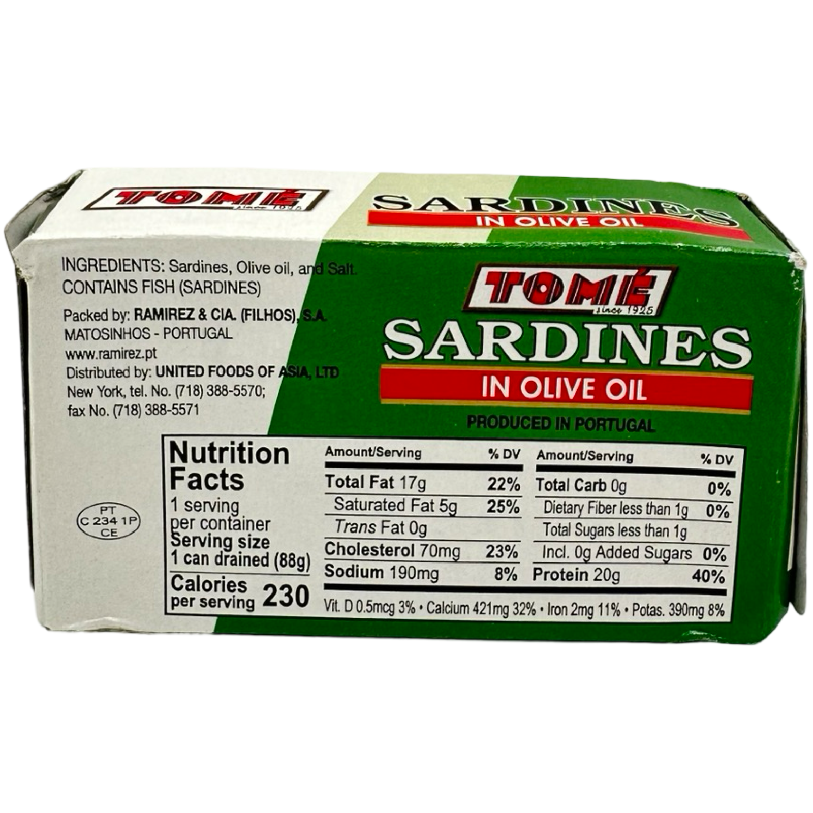 Get Premium Tome Olive Oil Sardines - 125 Grams Can for Quick and Tasty Meals