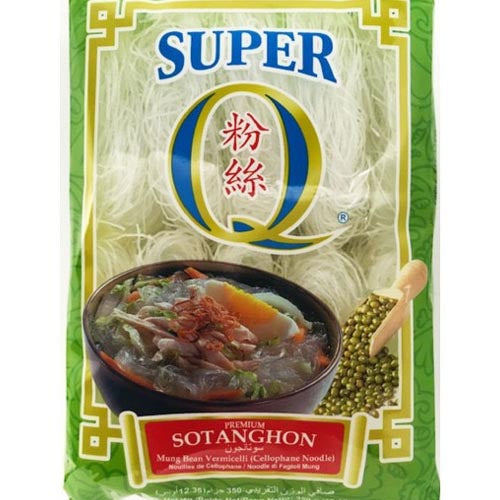 Super Q Premium 350G Mung Bean Cellophane Noodles - Ideal for Soups & Stir-Fries