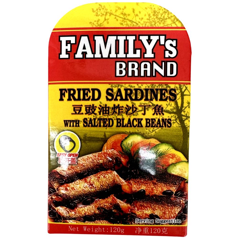 Family's Brand - 120G Fried Sardines with Flavorful Salted Black Beans