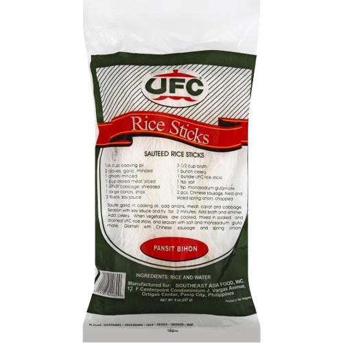 Get 16 OZ UFC Sauteed Rice Sticks - Pansit Bihon, A Favorite Filipino Noodle Dish