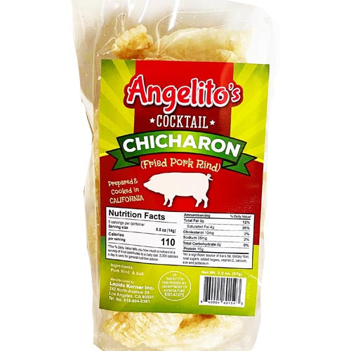 Get 2 OZ Angelito's Delicious Cocktail Chicharon (Fried Pork Rind) Now