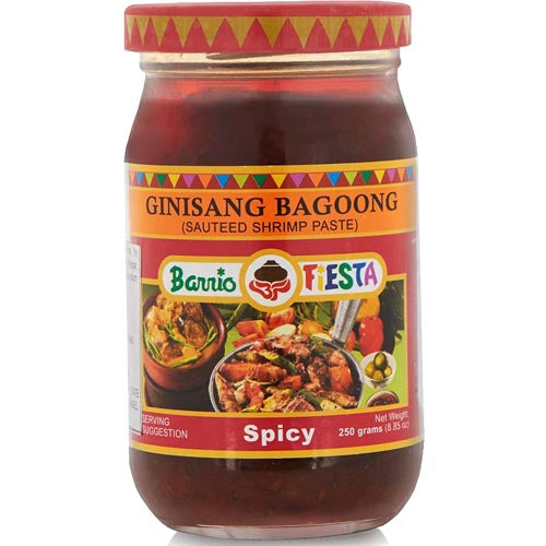 Barrio Fiesta Spicy Sauteed Shrimp Paste - 8.8 OZ - Perfect for Authentic Filipino Dishes