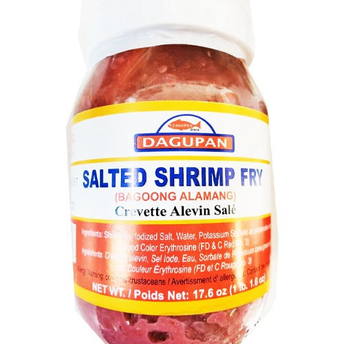 Delicious Dagupan Salted Shrimp Fry (Alamang) - 14 oz Jar for a Taste of the Philippines