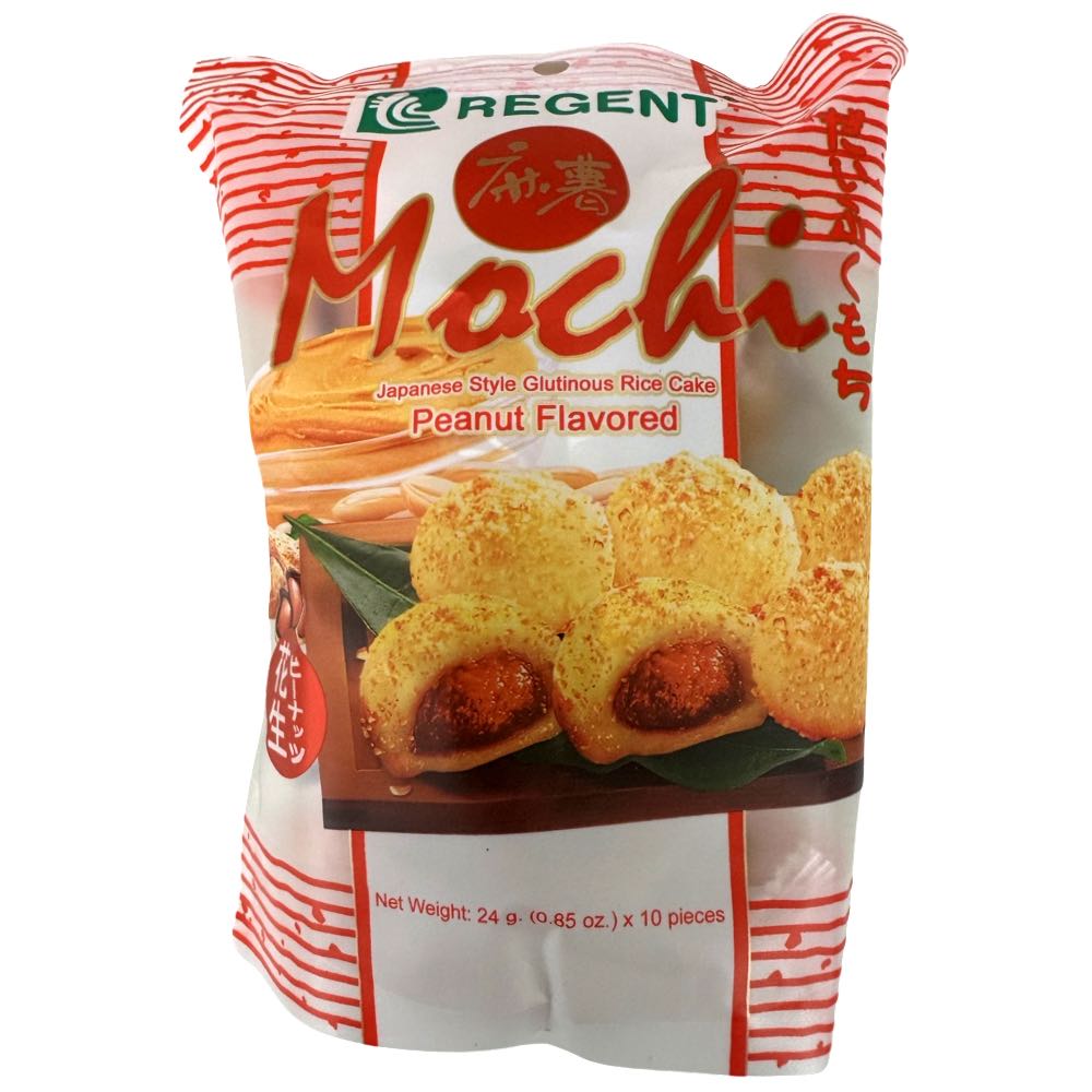 Delicious Regent Peanut - Flavored Mochi Snack, 240 G